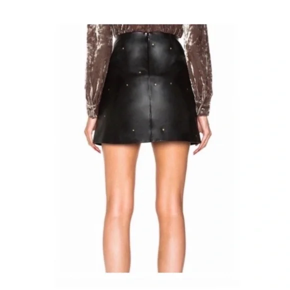 L’Agence Jolie Leather Mini Skirt. - Picture 2 of 8